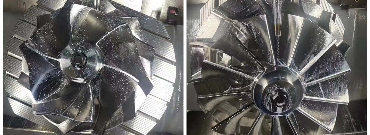 5 axis CNC machining of titanium impeller part 5 axis CNC machining titanium impeller for aerospace and high precision applications